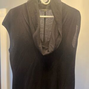 Lafayette 148 New York Midnight Cowl Neck Sleeveless Sweater